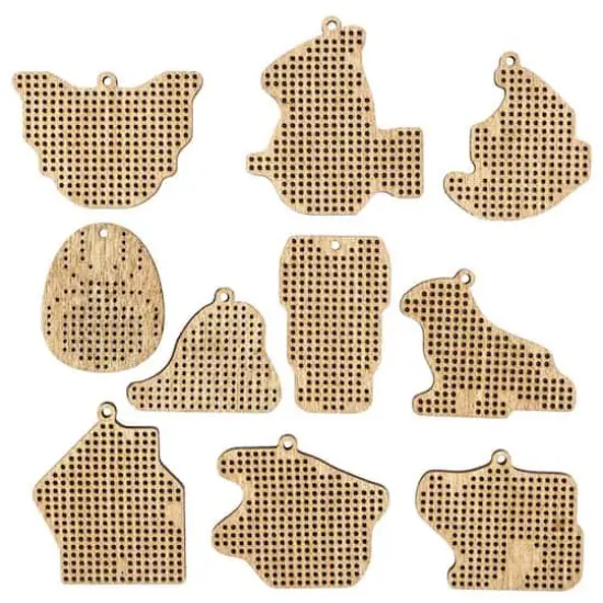 Wonderland Crafts Spooky Embroidery Wood Blanks Set {1}