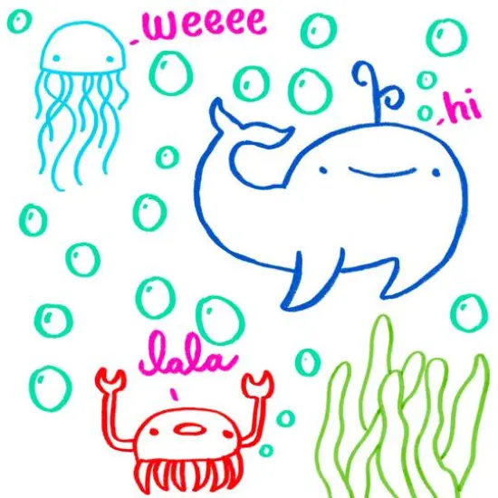 Zebra ClickArt Light Colors Retractable Marker Pen Set {4}