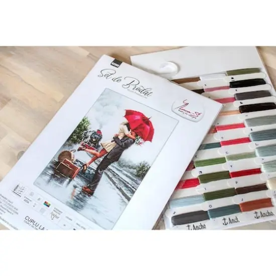 Luca-s Couple On Train Station Counted Cross Stitch Kit {11}