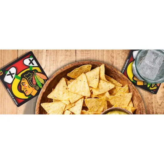 NHL 3D Logo Series Coasters, 2ct. Chicago Blackhawks {4}