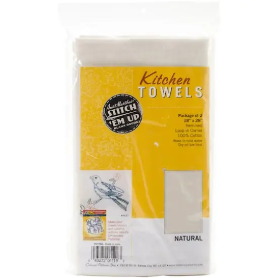 Aunt Martha's Stitch 'Em Up Natural Kitchen Towels {1}