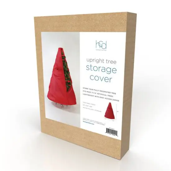 Honey Can Do 8ft. Red Upright Christmas Tree Storage Bag {10}