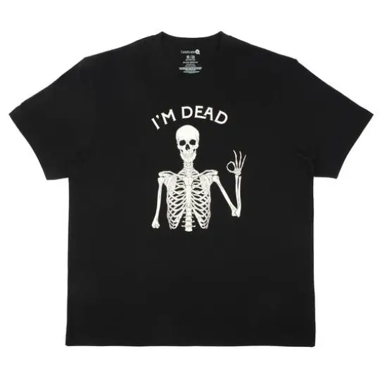 Halloween I'm Dead Skeleton Adult Crew Neck T-Shirt by Celebrate It&trade; {1}
