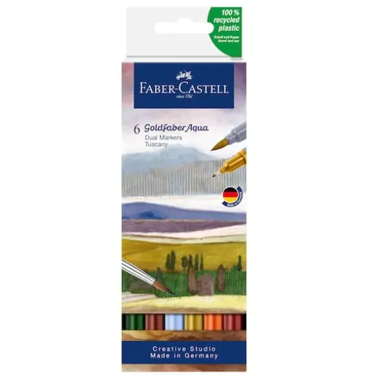 Goldfaber Tuscany Dual Ended Aqua Marker, 6ct. {1}