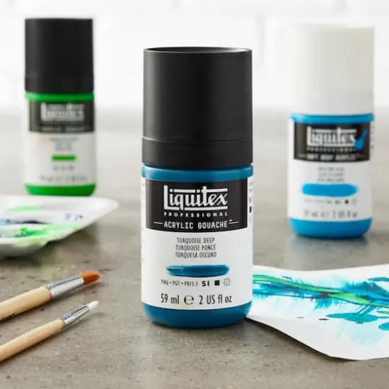 Liquitex&reg; Professional Acrylic Gouache&trade; Paint, 2oz. Turquoise Deep {3}