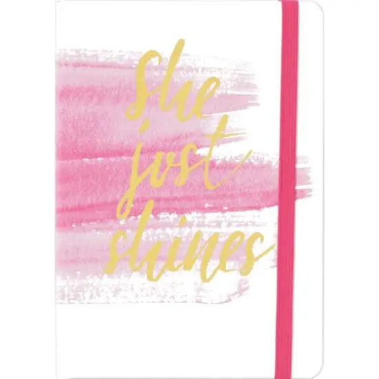 JAM Paper She Just Shines Hardcover Notebook with Elastic Band {1}