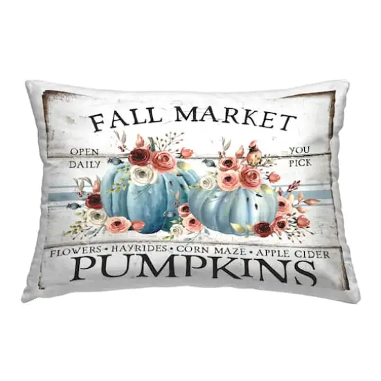 Stupell Industries Fall Market with Roses Decorative Printed Throw Pillow {1}