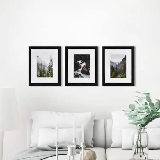 3 Pack Gallery&trade; Black Frame with Mat by Studio D&eacute;cor&reg; {3}