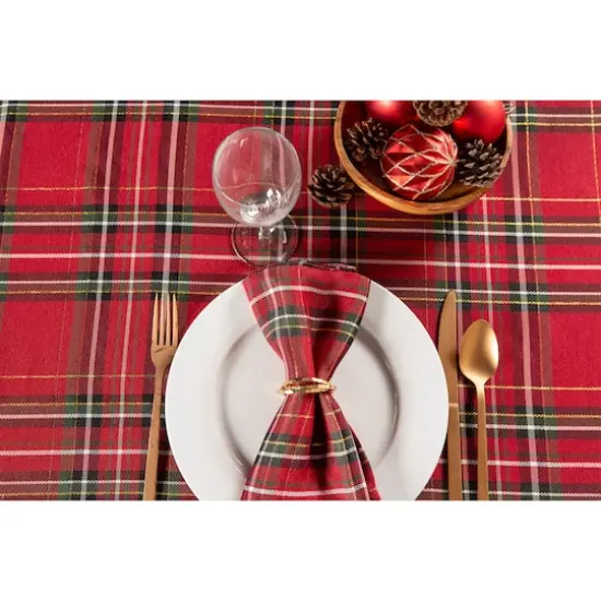 DII&reg; Holiday Metallic Plaid Napkins, 6ct. {10}