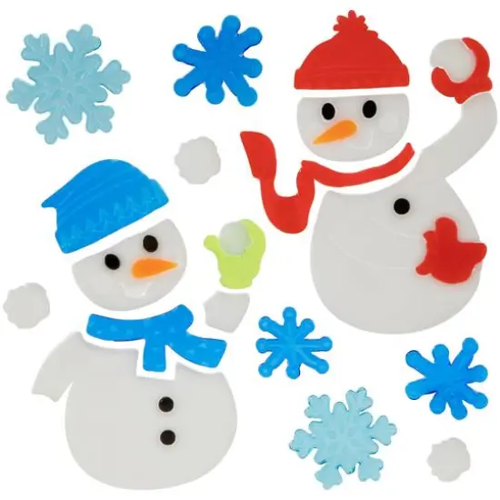 Double-Sided Christmas Gel Window Clings, 6ct. {4}