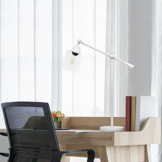 Lalia Home 2.5ft. Vertically Adjustable Desk Lamp White {6}