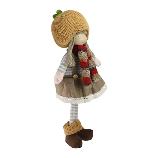 15" Fall Thanksgiving Girl Gnome Standing Figure {3}