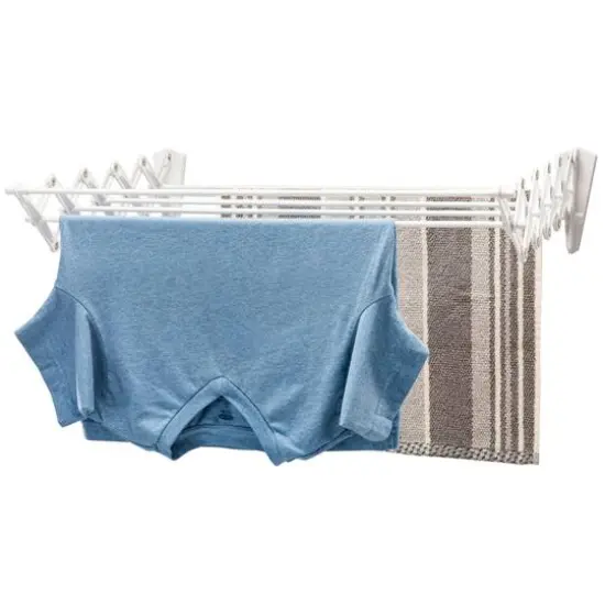 Woolite 24" Wide Collapsible Wall-Mount Drying Rack {4}