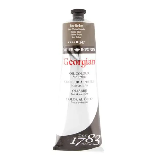 Daler-Rowney&reg; 225mL Georgian Oil Paint Raw Umber {1}
