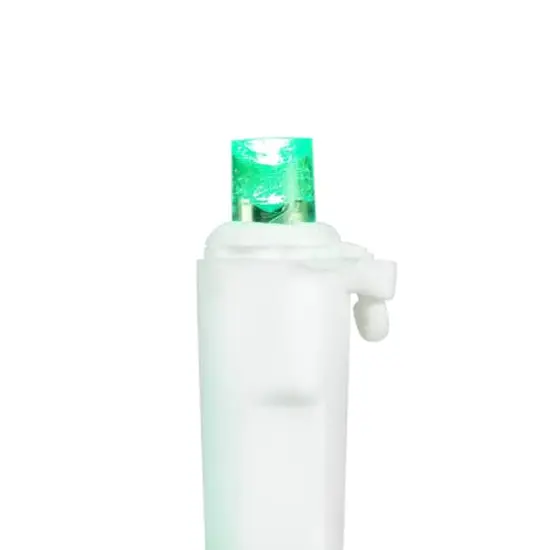 50ct. LED Wide Angle Christmas String Lights with White Wire Green {8}