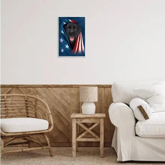 Stupell Industries Labrador & American Flag Wall Plaque Art {3}