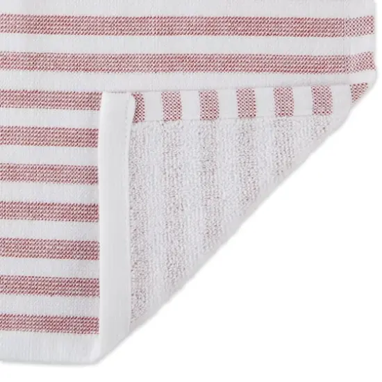 DII&reg; Barn Red Nautical Stripe Terry Dishtowels, 3ct. {4}