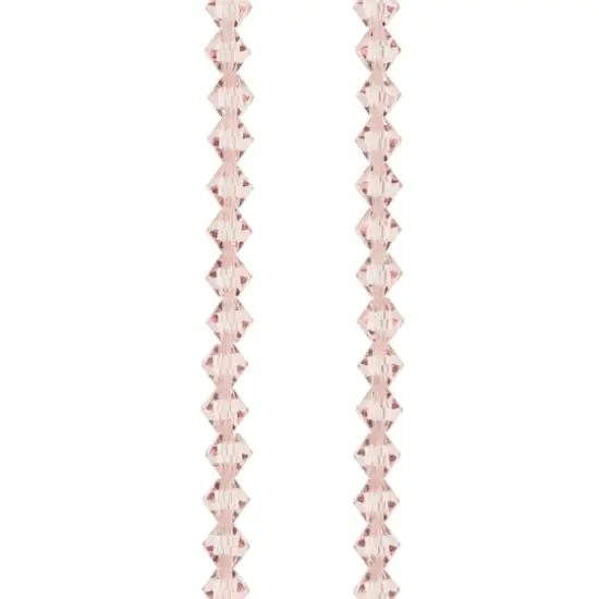 Preciosa Glass Crystal Bicone Beads, 6mm by Bead Landing&trade; Light Rose {1}