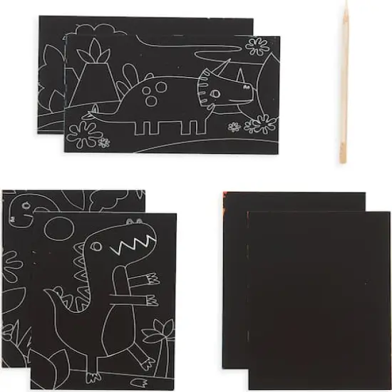 OOLY Mini Scratch & Scribble Dino Days Art Kit {4}