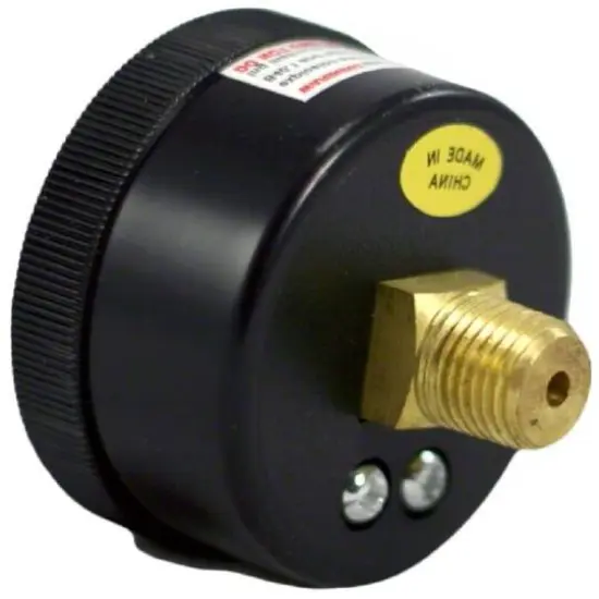 2.25" Black Rear Mount Pressure Gauge Pool Filter & Pump Accessory {4}