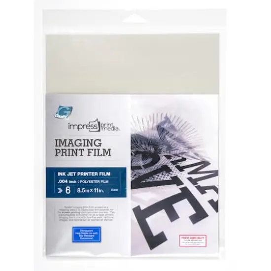 Grafix&reg; 8.5" x 11" Inkjet Imaging Print Film, 6 Sheets {1}
