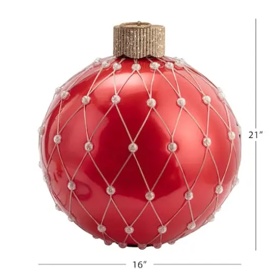 21" Red Outdoor Lightshow Ornament {4}