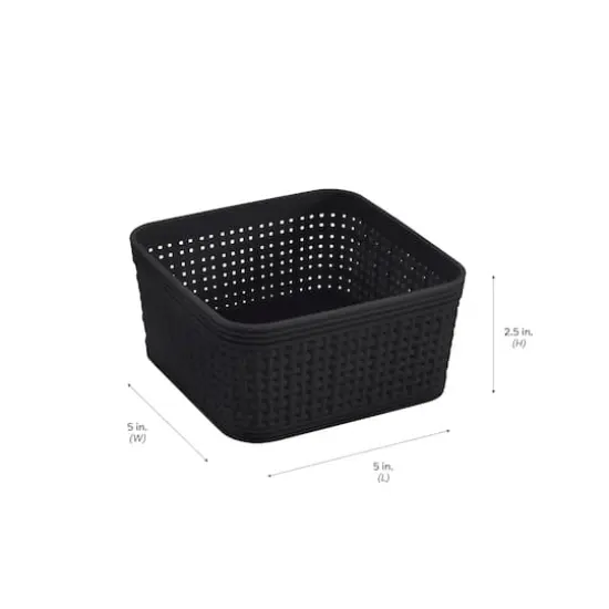 Simplify Black Plastic Organizing Set {5}