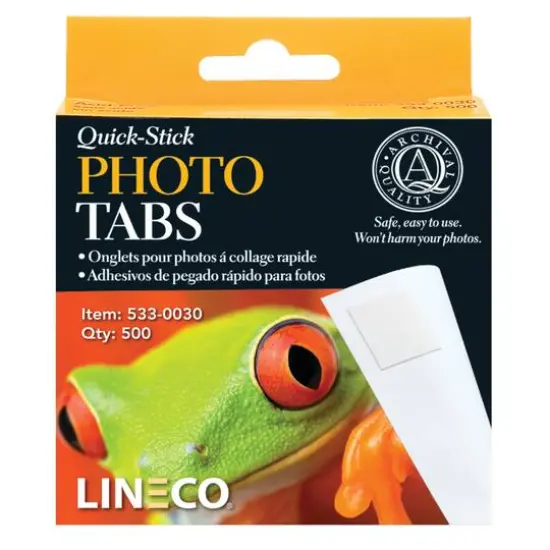 Lineco&reg; Quick-Stick Photo Tabs, 500ct. {1}