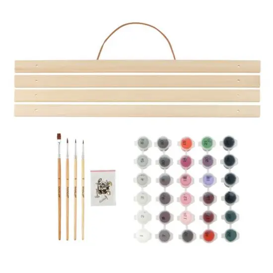 16" x 20" Day of the Dead Paint-by-Number Kit with Wood Display Hanger by Artist's Loft&reg; {5}