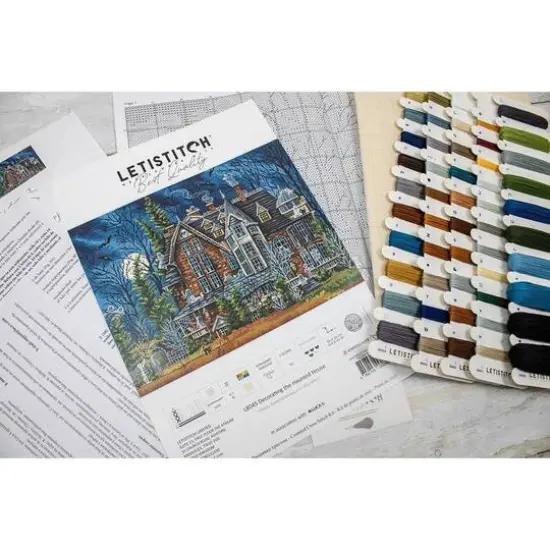Letistitch Decorating the Haunted House Counted Cross Stitch Kit {3}