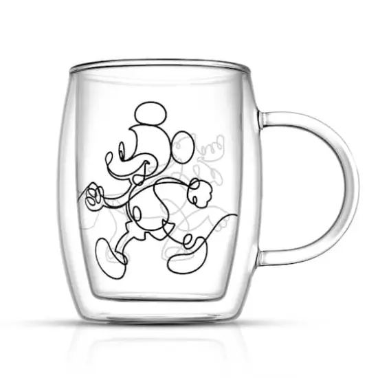 JoyJolt® Disney® 5.4oz. Mickey & Pluto Aroma Glass Mugs, 2ct. {6}