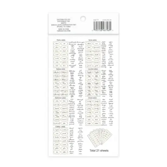 Clear Oval Household Label Stickers by Recollections&trade; {5}