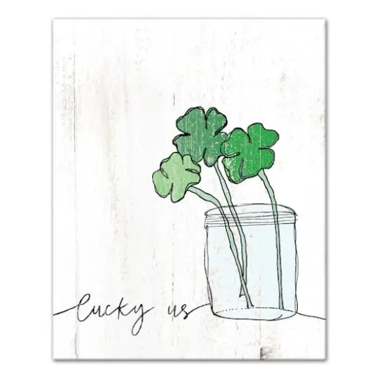 Lucky Us Canvas Wall Art {1}