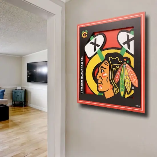 NHL 3D Logo Series Wall Art Chicago Blackhawks {5}