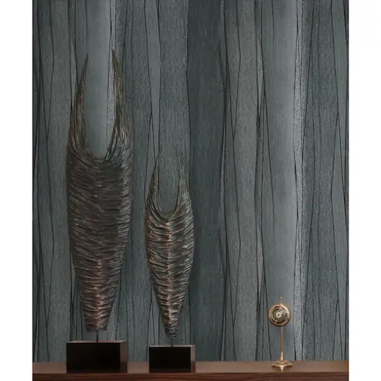 RoomMates Making Waves Peel & Stick Wallpaper Black/Gray {4}