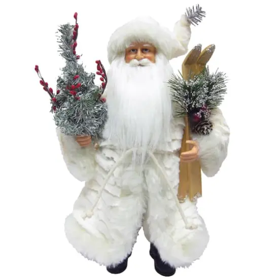 Santa's Workshop 15" White Winter Coat Claus {1}