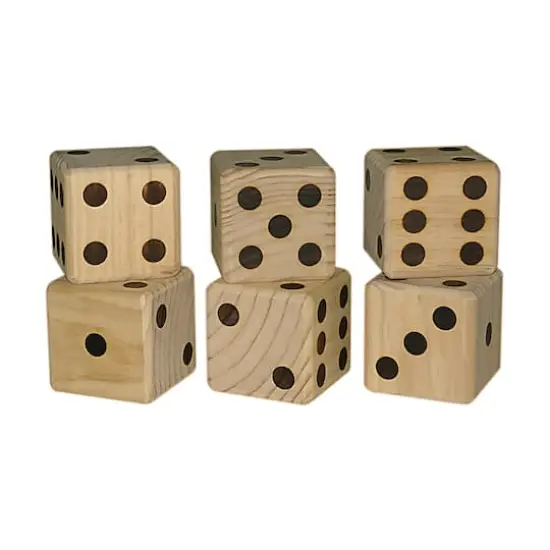 Jumbo Wooden Dice {4}