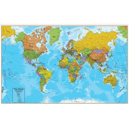 Hemispheres&reg; World Wall Chart with Interactive App {3}