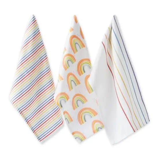 Assorted Rainbow Dishtowel (Set of 3) {1}
