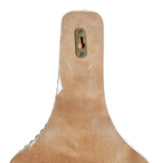 32" Brown Wood Farmhouse Wine Holder {6}