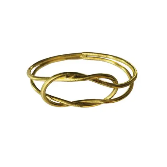 Hello Honey&reg; Gold Metal Twisted Napkin Rings, 4ct. {4}
