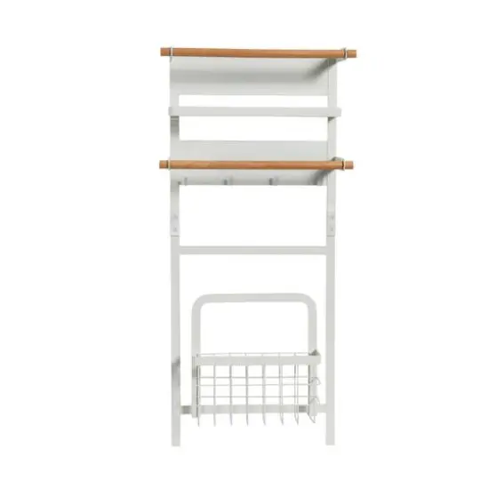 Household Essentials 26" Metal Magnetic Organizer Rack White {10}