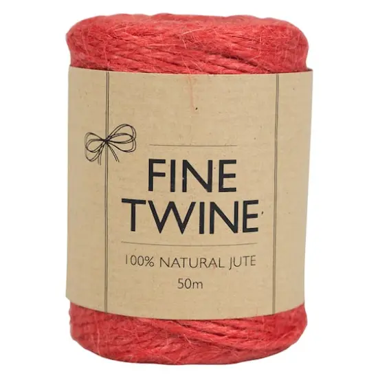 JAM Paper 1/4" x 73yd. Paper Kraft Twine Red {6}