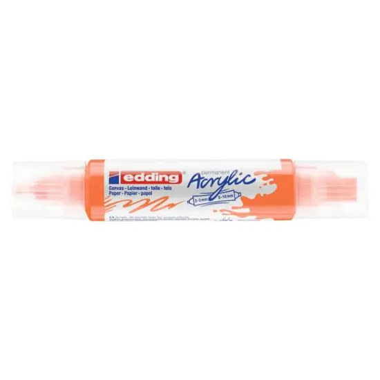 edding&reg; 5400 Acrylic 3D Double Liner Marker Neon Orange {1}