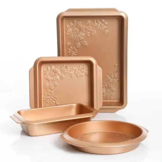Gibson Home RichmoundCopper 4-Piece Nonstick Heavy Gauge Steel Bakeware Set {3}