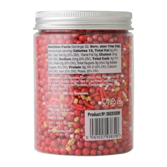 PME Cake Sweet Street&reg; 7.3oz. Sprinkle Mix Red Carpet {5}