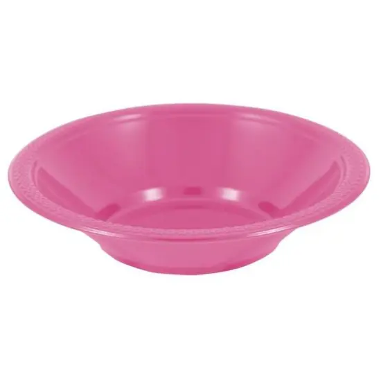 JAM Paper 7" Plastic Bowls, 20ct. Fuchsia Pink {1}