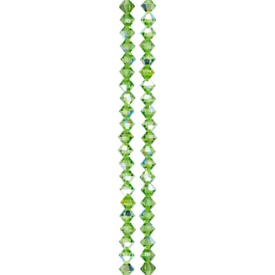 Preciosa Glass Crystal Bicone Beads, 6mm by Bead Landing&trade; Peridot AB {4}