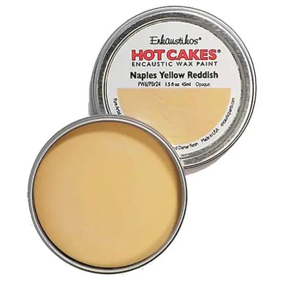 Enkaustikos&reg; Hot Cakes&reg; Encaustic Wax Paint, 1.5oz. Naples Yellow Reddish {1}