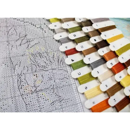 LetiStitch A Friend for Little Fox Counted Cross Stitch Kit {7}